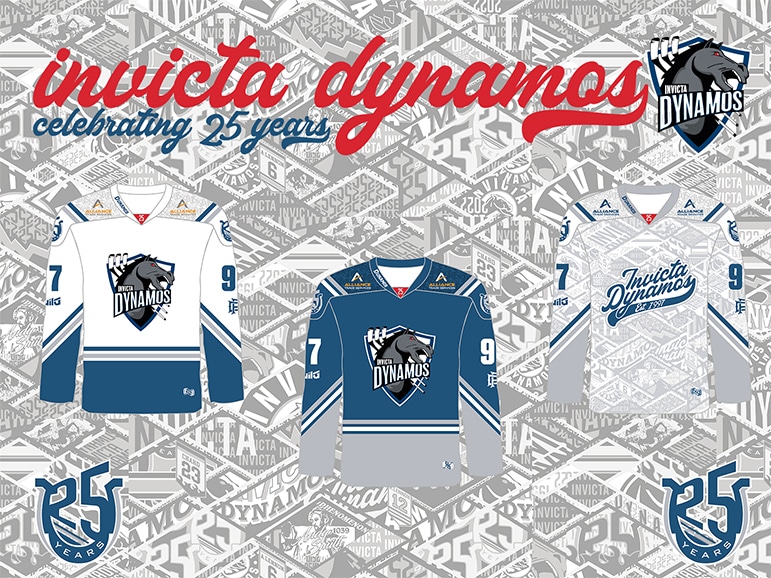 JERSEY REVEAL 2022/23 – CELEBRATING 25 YEARS OF THE INVICTA DYNAMOS!