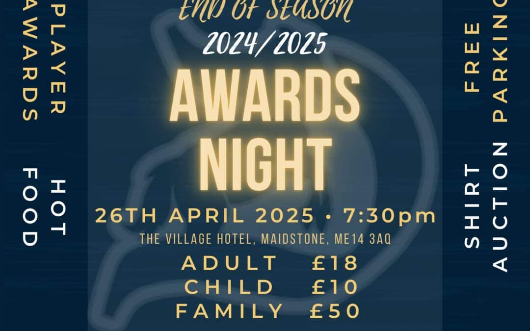 End of Season Presentation Night – Saturday 26th April